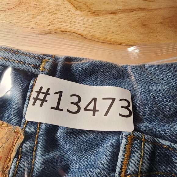 Levis Jeans Mens 44x30 501 Blue High Rise Button Fly Classic Straight *Read* - Picture 16 of 16